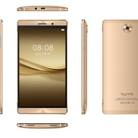 Téléphone mobile Bundy Mobile Bundy Mobile Sweet 6 Double Sim 4 Go Or/Gold