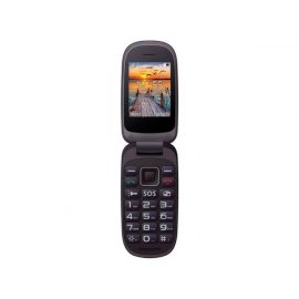 Téléphone mobile Maxcom Maxcom Mm818 Negro/rojo Móvil De Tapa 2.4'' Con Botón De Emergencia Sos