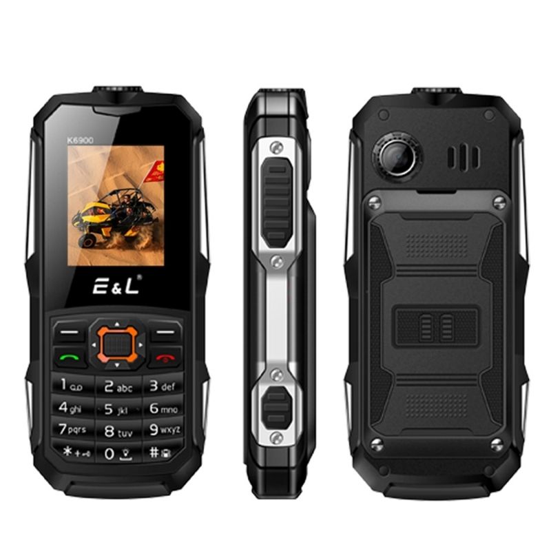 Téléphone mobile Générique Téléphone Incassable noir Triple Proofing Téléphone mobile Générique Téléphone Incassable noir Triple Proofing