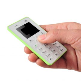 Téléphone mobile Générique Carte Téléphone mobile 4.5mm Ultra Thin Pocket Mini téléphone M5 Réveil GN