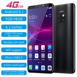 Téléphone mobile Générique Huit Cores 6.1 pouces 4G double caméra SIM Smartphone Android 8.1 Téléphone mobile