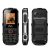 Téléphone Incassable noir Triple Proofing, IP68 étanche antichoc, 1,8 pouces, Bluetooth, FM, lampe de poche, Dual SIM –  Téléphone mobile (Autre)